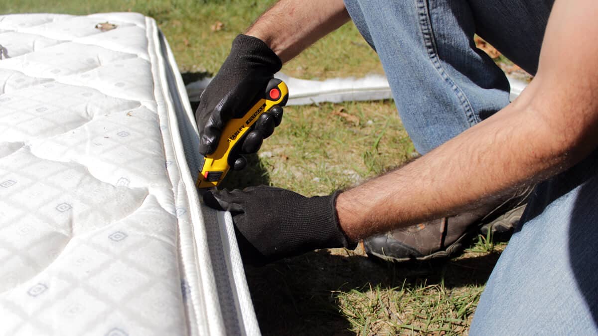 How to Breaking Down a Mattress and Box Spring