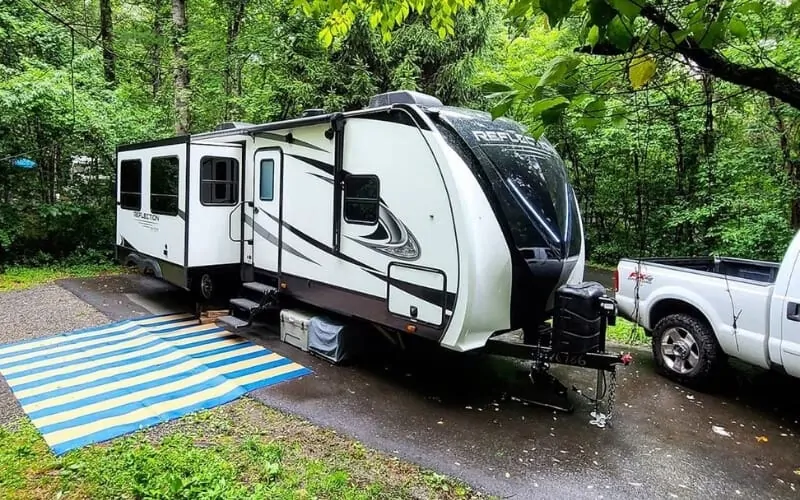 smallest travel trailer with laundry