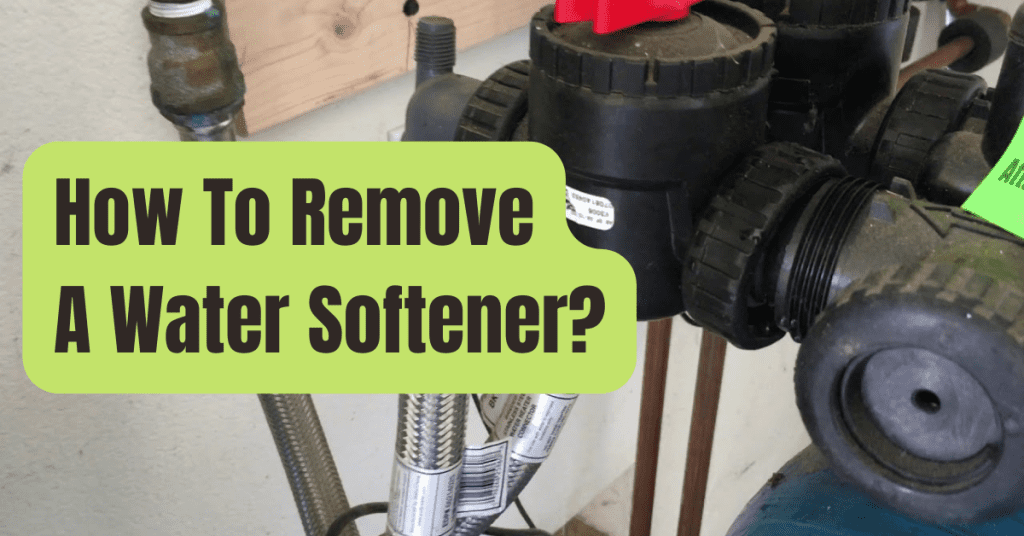 How To Remove Water Softener Rving Beginner