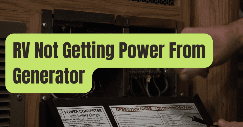 RV Generator Runs But No Power (Do This Now!) RVing Beginner